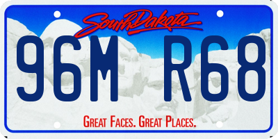 SD license plate 96MR68