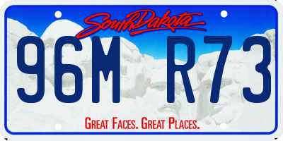 SD license plate 96MR73