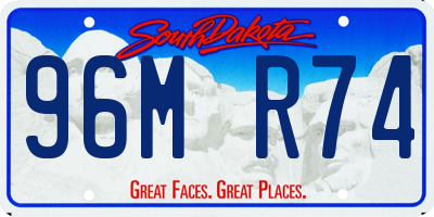SD license plate 96MR74