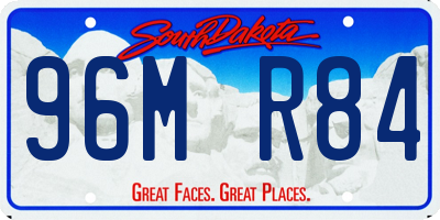 SD license plate 96MR84