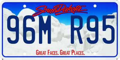 SD license plate 96MR95