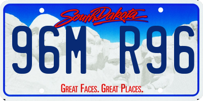 SD license plate 96MR96