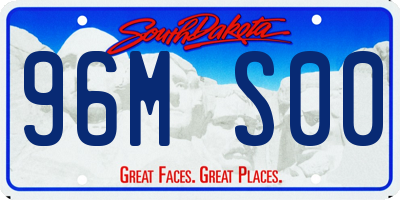 SD license plate 96MS00