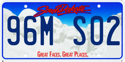 SD license plate 96MS02