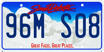 SD license plate 96MS08