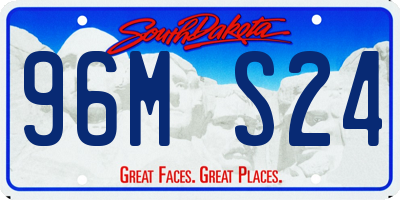 SD license plate 96MS24