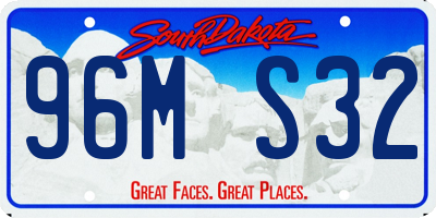 SD license plate 96MS32