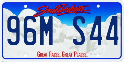SD license plate 96MS44