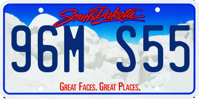 SD license plate 96MS55