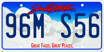 SD license plate 96MS56