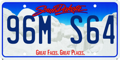 SD license plate 96MS64
