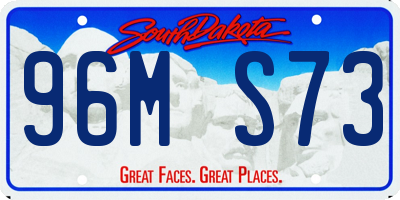 SD license plate 96MS73
