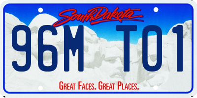 SD license plate 96MT01