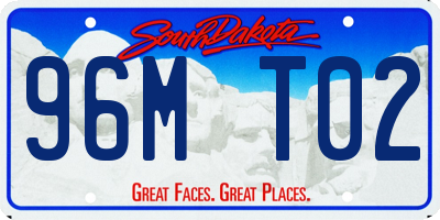 SD license plate 96MT02