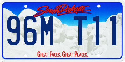 SD license plate 96MT11