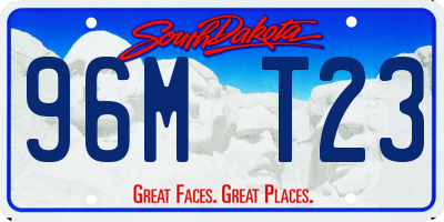 SD license plate 96MT23