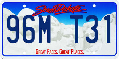 SD license plate 96MT31