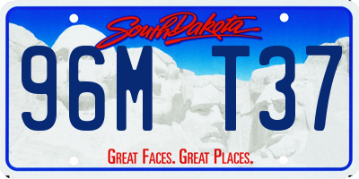 SD license plate 96MT37