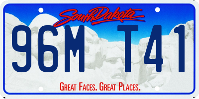SD license plate 96MT41
