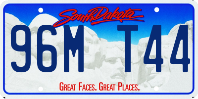 SD license plate 96MT44