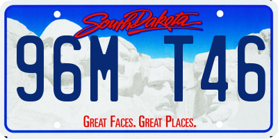 SD license plate 96MT46