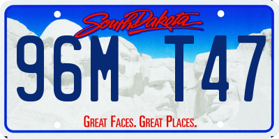 SD license plate 96MT47