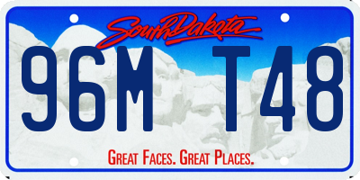 SD license plate 96MT48