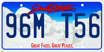 SD license plate 96MT56