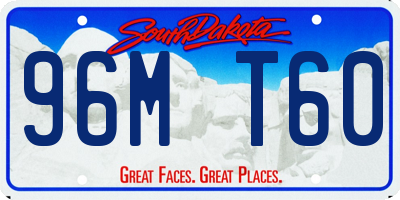 SD license plate 96MT60