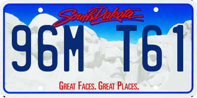 SD license plate 96MT61
