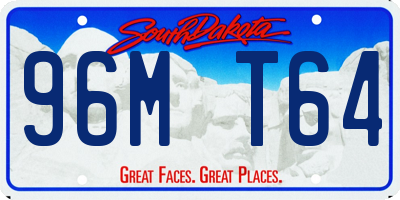 SD license plate 96MT64