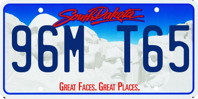SD license plate 96MT65