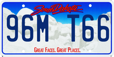 SD license plate 96MT66