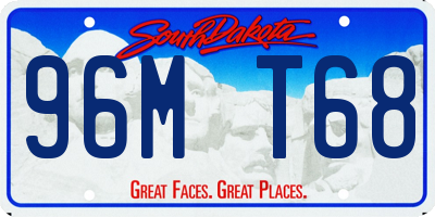 SD license plate 96MT68