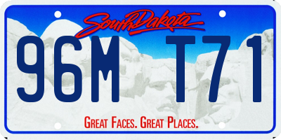 SD license plate 96MT71