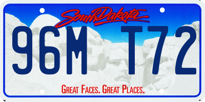 SD license plate 96MT72