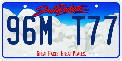 SD license plate 96MT77