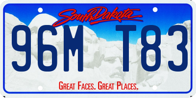 SD license plate 96MT83