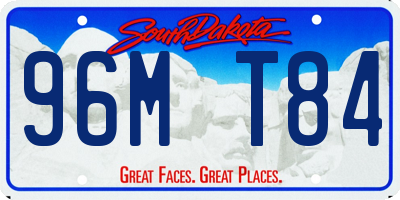 SD license plate 96MT84