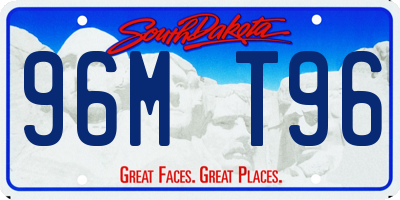 SD license plate 96MT96