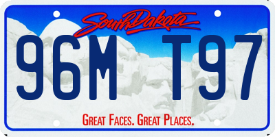SD license plate 96MT97