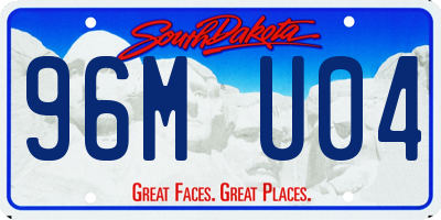 SD license plate 96MU04