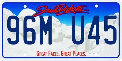 SD license plate 96MU45