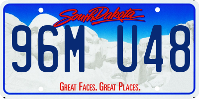 SD license plate 96MU48