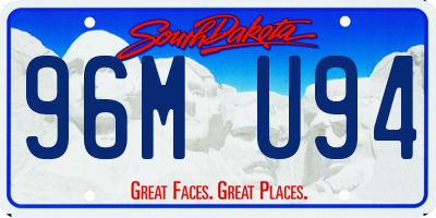 SD license plate 96MU94