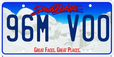 SD license plate 96MV00