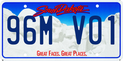 SD license plate 96MV01