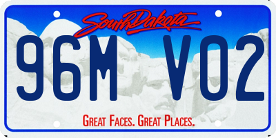 SD license plate 96MV02