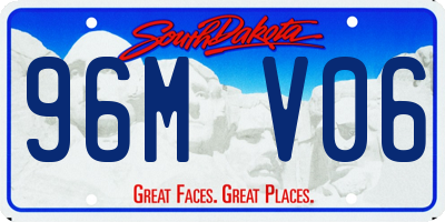 SD license plate 96MV06