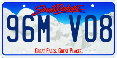 SD license plate 96MV08